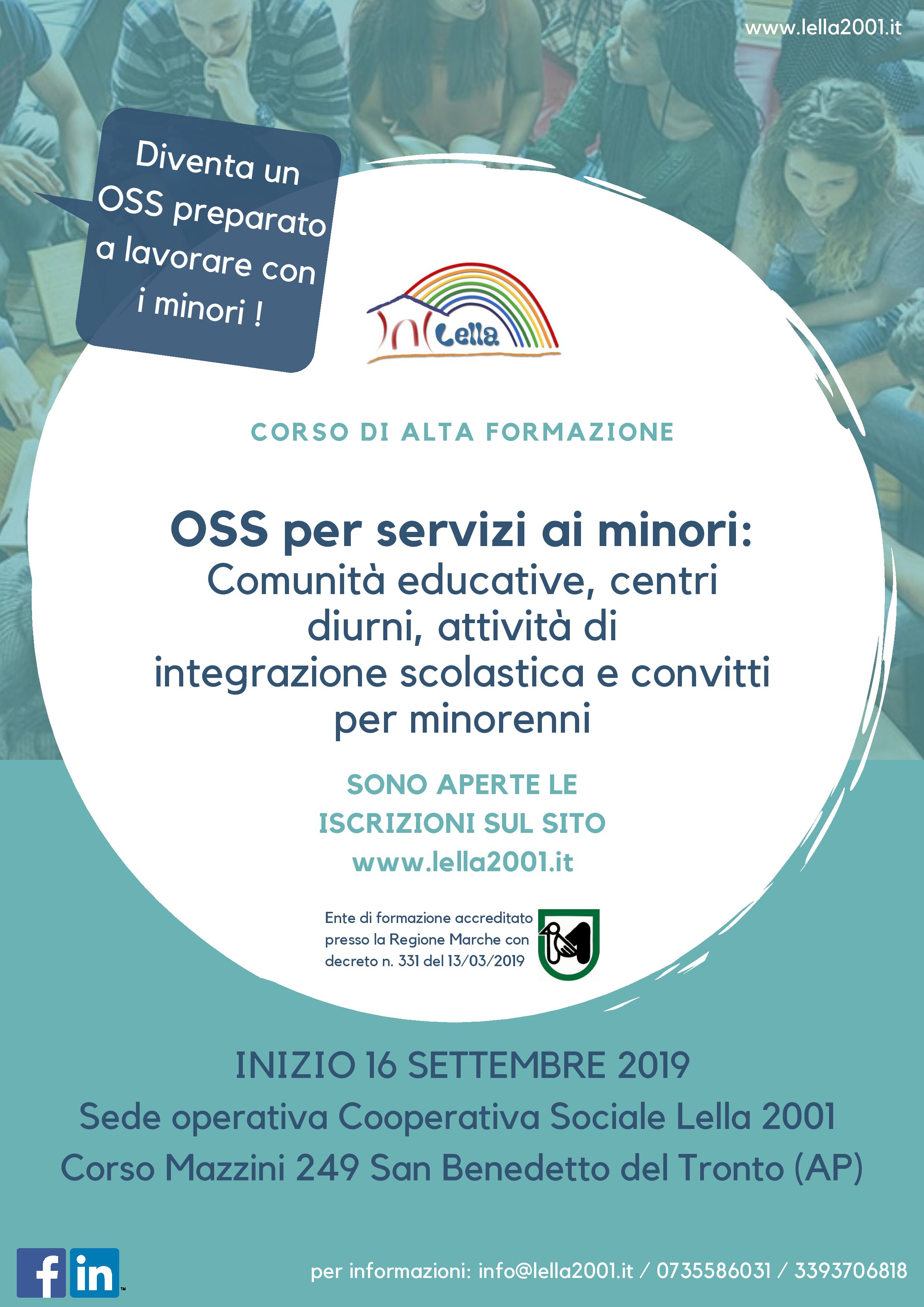 Corso OSS per comunità educative minorenni