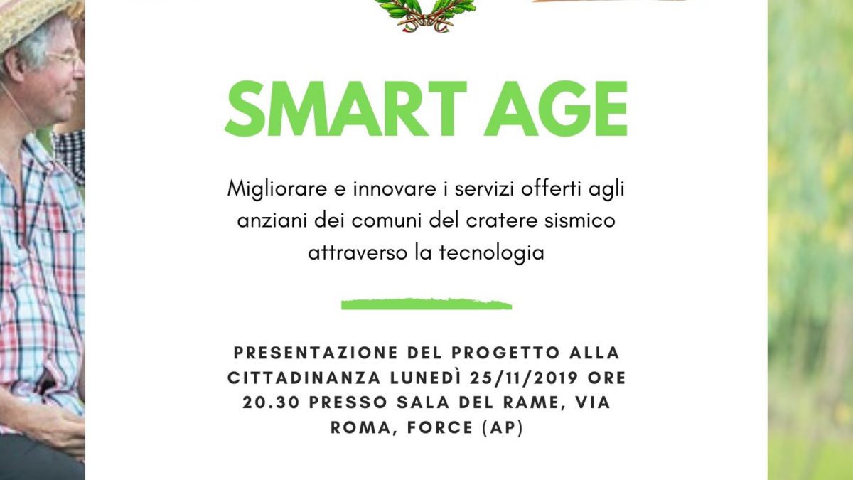 Smart age presentazione progetto invecchiamento attivo