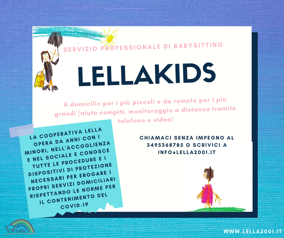 Scopri LELLAKIDS il nuovo servizio professionale di babysitting di Lella