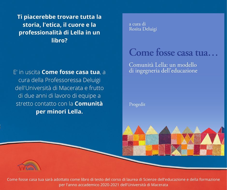 Come fosse casa tua, il libro che racconta la Comunità per minori Lella